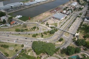 ELLITORAL_411010 |  Archivo El Litoral Uno de los tramos a intervenir, en la segunda etapa de la obra, es el que va desde el puente Oroño hasta calle Lisandro de la Torre.