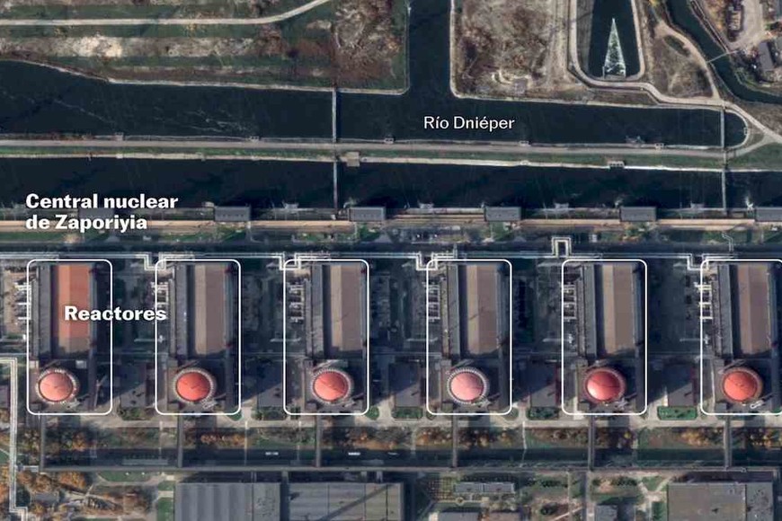 ELLITORAL_441109 |  Gentileza La presencia de 15 reactores nucleares en Ucrania agrava los riesgos del conflicto.