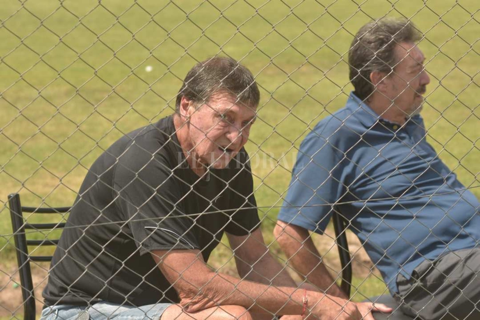 Julio César Falcioni estuvo mirando el partido.