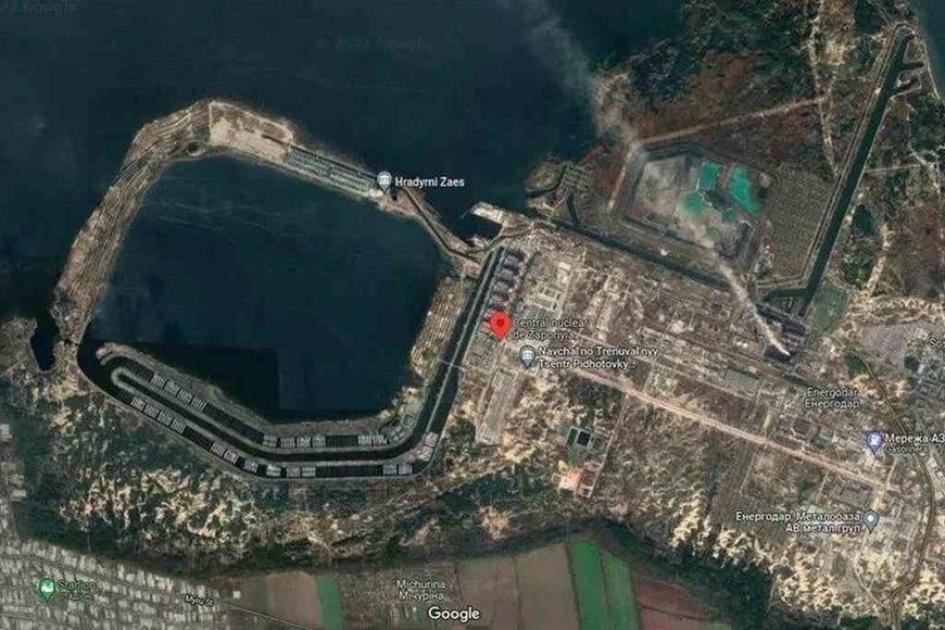 ELLITORAL_441108 |  Gentileza Acá está ubicada la central nuclear de Zaporiyia.