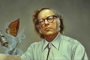 ELLITORAL_448667 |  Gentileza Isaac Asimov. Nacido en Petróvichi, Rusia, el 2 de enero de 1920. Fallecido en Nueva York, Estados Unidos, el 6 de abril de 1992, a los 72 años.