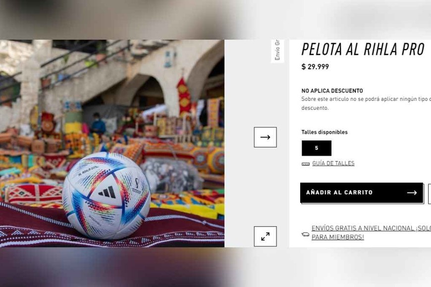 ELLITORAL_447133 |  Gentileza La pelota premiun del Mundial a la venta.