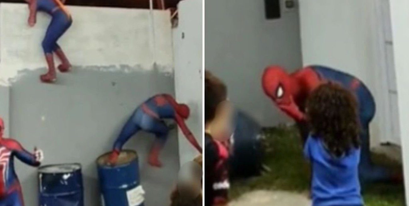 Video viral: contrataron a Spider - Man y se cayó en plena fiesta - El  Litoral