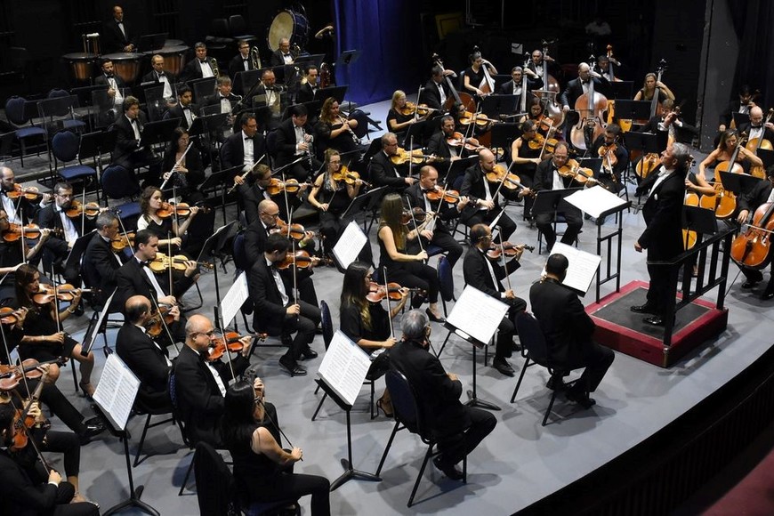 Los músicos de la Orquesta Sinfónica Provincial.