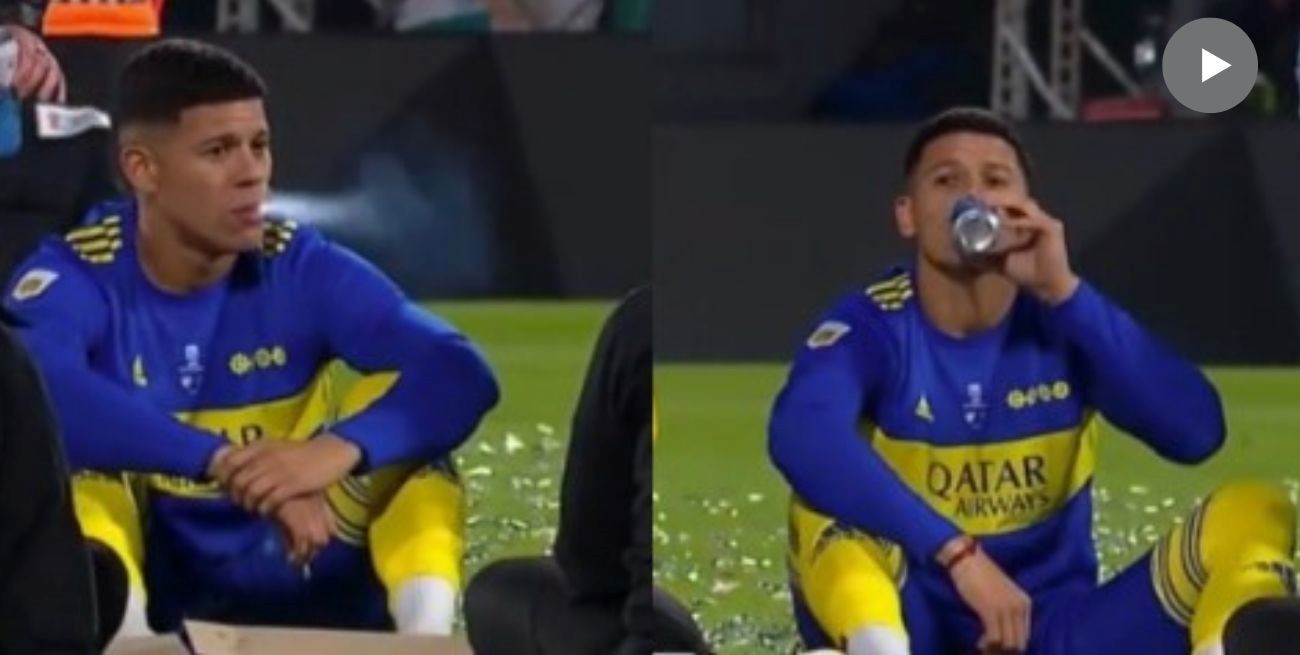 Rojo, do Boca Juniors, brinca ao ser flagrado fumando após título