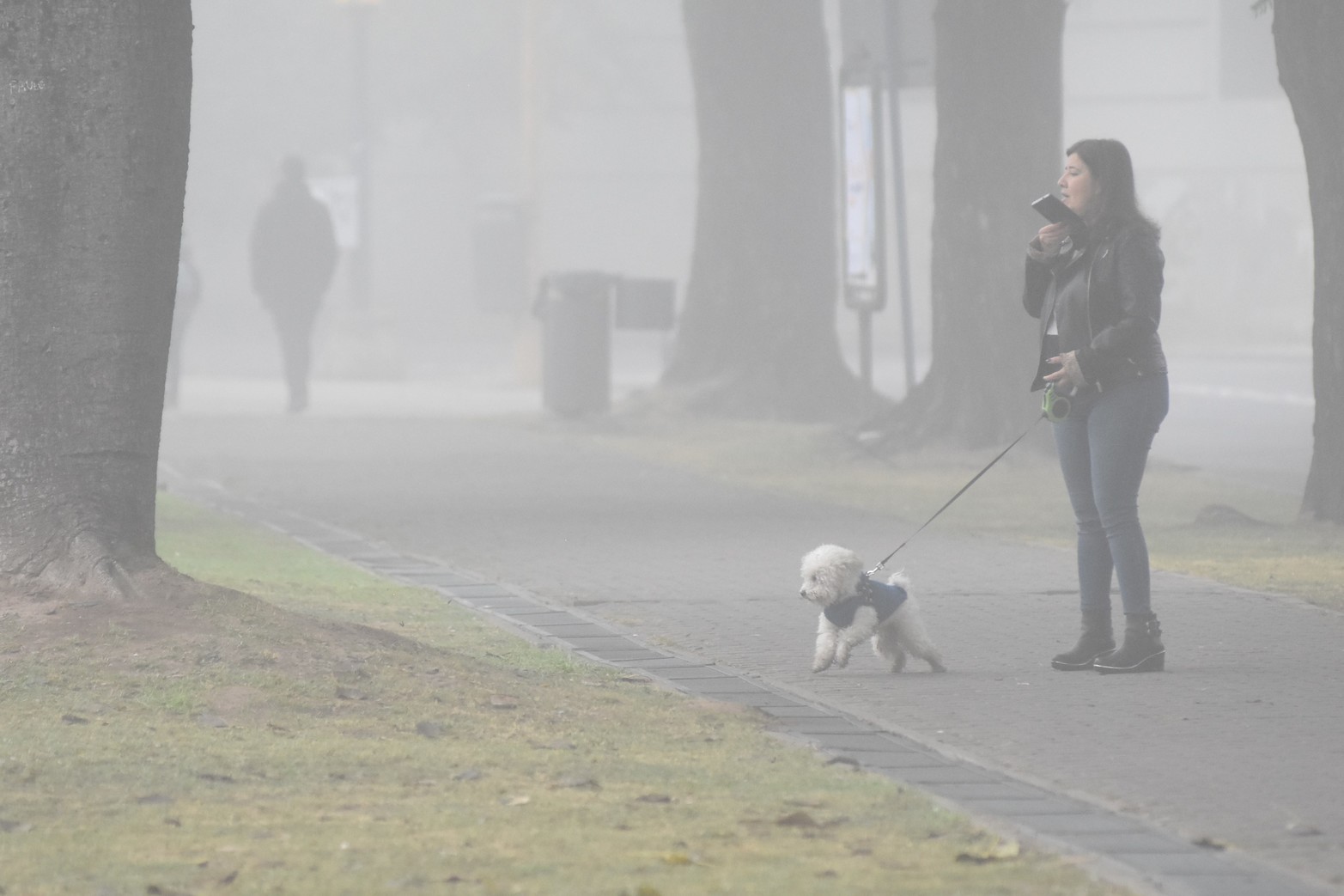 Visibilidad reducida por neblina en Santa Fe y la región. Foto Flavio Raina