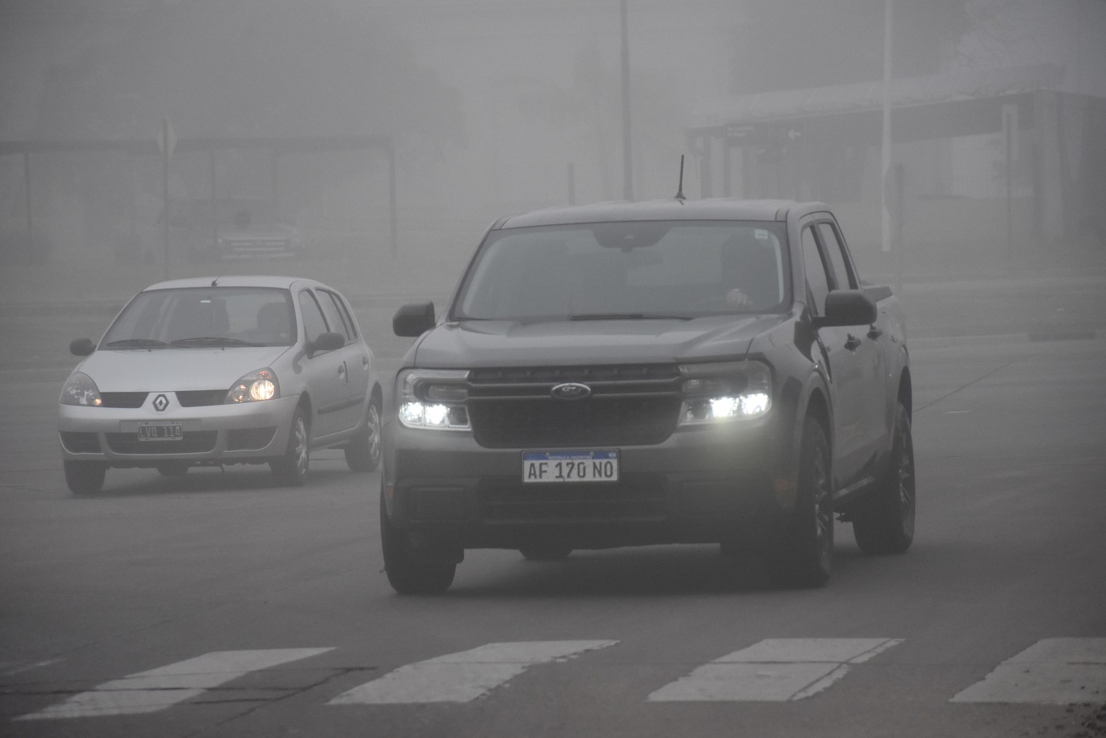 Visibilidad reducida por neblina en Santa Fe y la región.Foto Flavio Raina