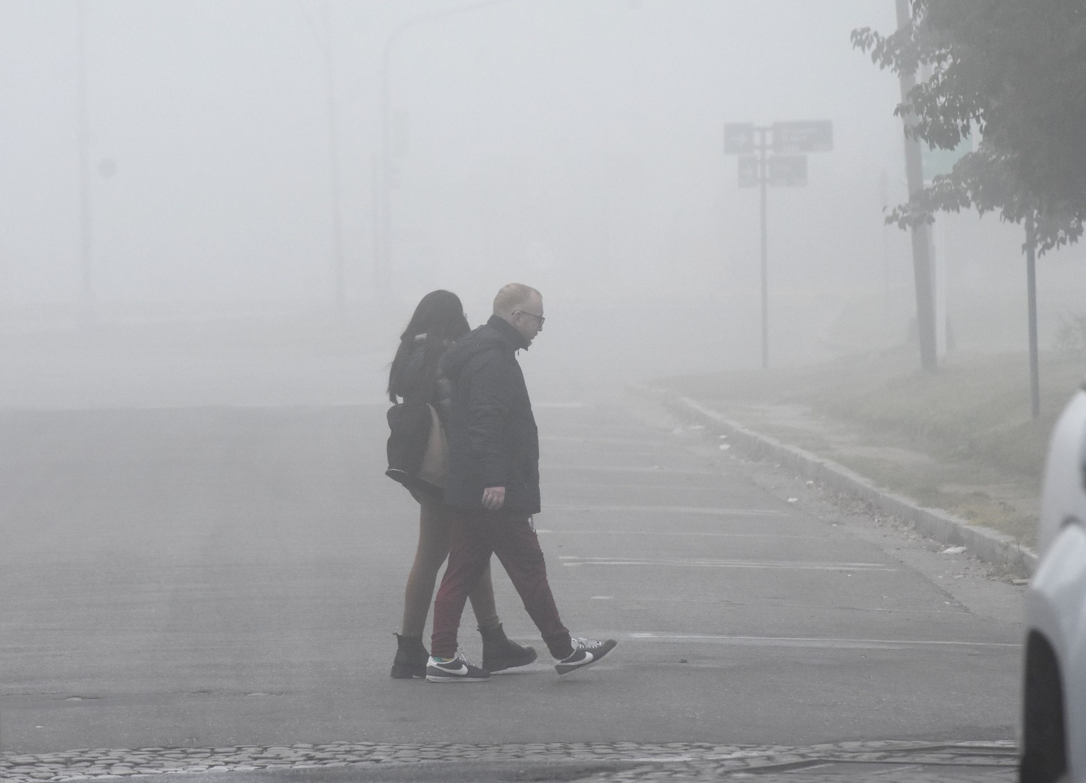 Visibilidad reducida por neblina en Santa Fe y la región.Foto Flavio Raina