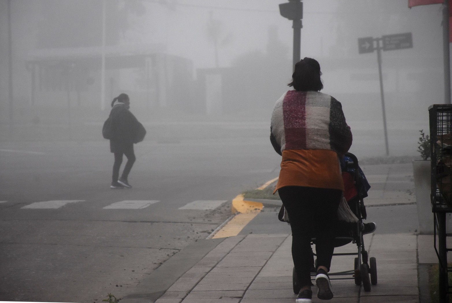 Visibilidad reducida por neblina en Santa Fe y la región.Foto Flavio Raina