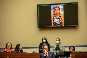Miah Cerrillo, survivor and Fourth-Grade Student at Robb Elementary School in Uvalde, Texas, testifies during a House Committee on Oversight and Reform hearing on gun violence on Capitol Hill in Washington, U.S. June 8, 2022. Jason Andrew/Pool via REUTERS