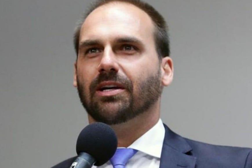 Eduardo Bolsonaro, diputado federal por el estado de San Pablo e hijo del presidente de Brasil, Jair Bolsonaro