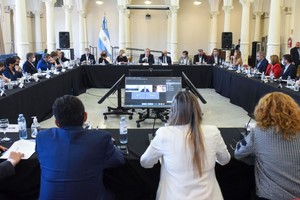 Asamblea de Ministros de Educación en el Palacio Sarmiento el 21 de octubre de 2021.