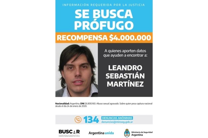 Leandro Sebastián Martínez de 43 años