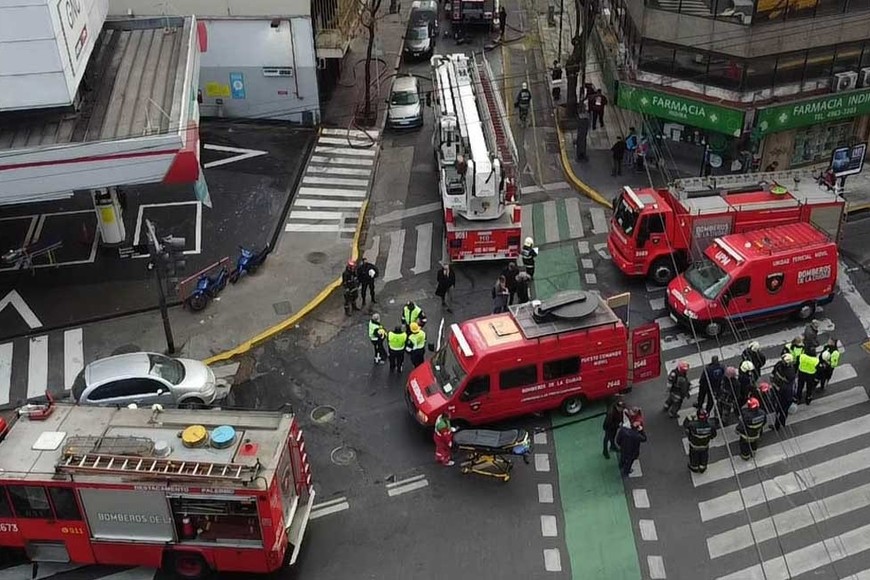 Impactantes imágenes del incendio en Recoleta.