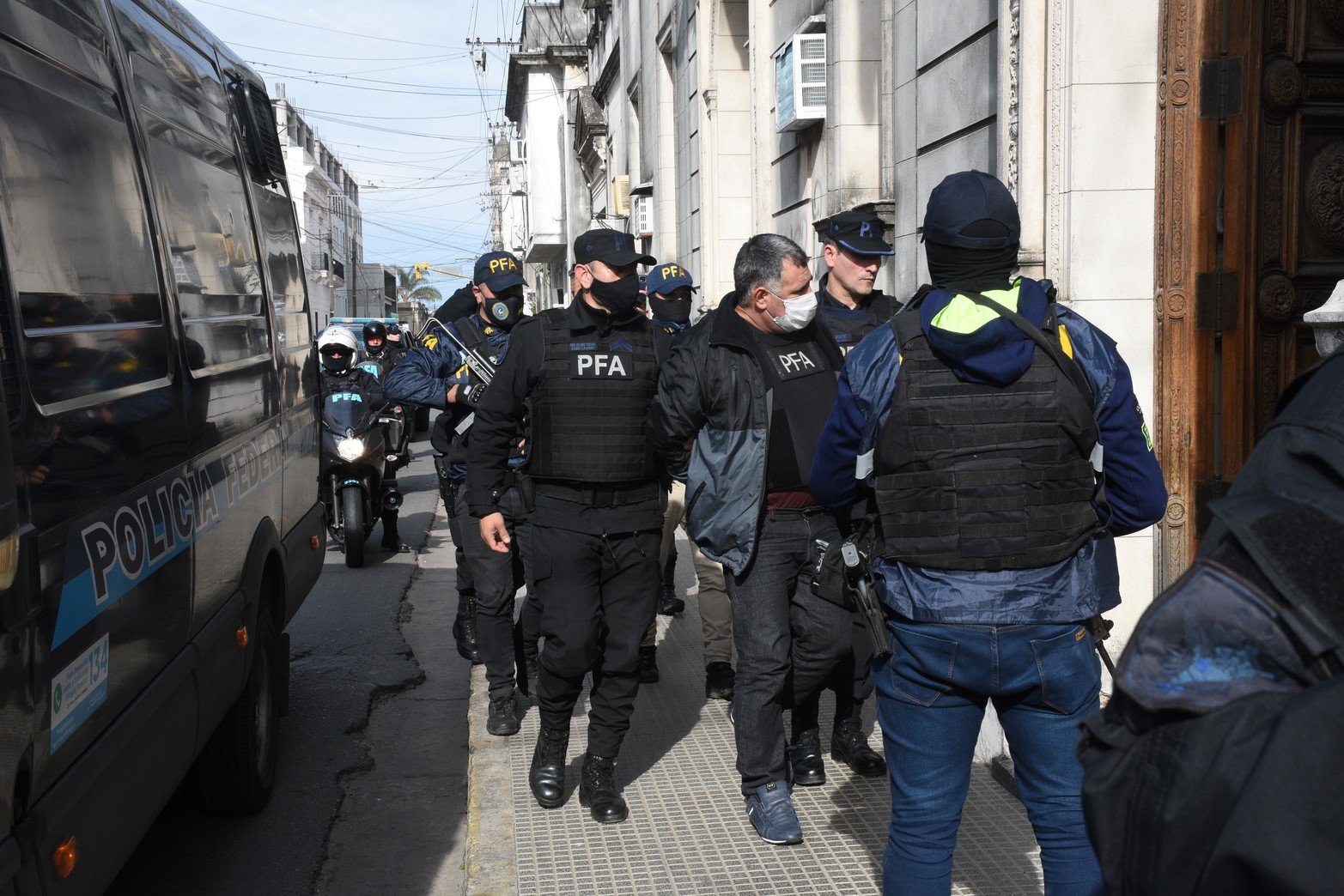 Casco y Melgarejo declaran en tribunal federal.Foto Flavio Raina