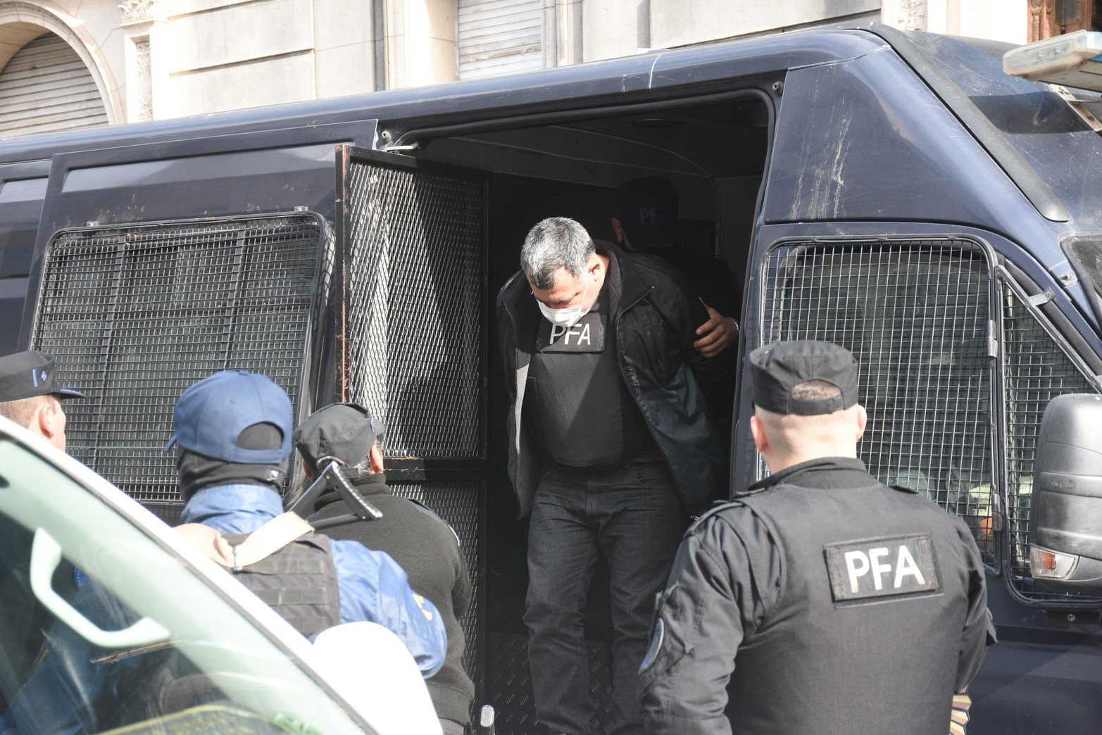 Casco y Melgarejo declaran en tribunal federal.Foto Flavio Raina