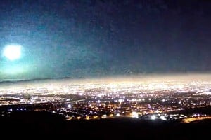 El bólido sorprendió al cielo cordillerano