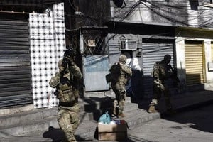 Un operativo policial en una favela de Río de Janeiro, Brasil,