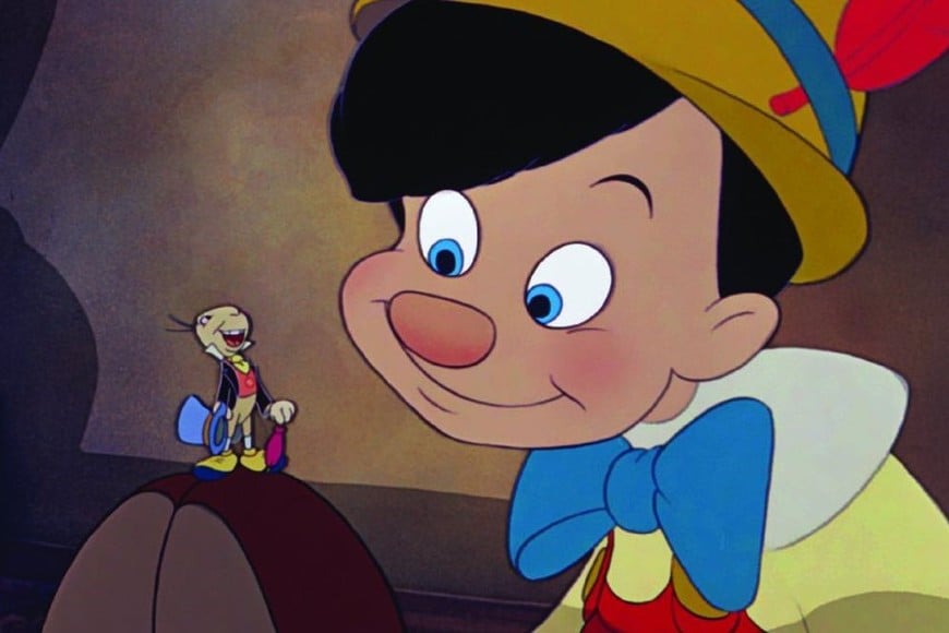 Pinocho con la voz de su conciencia, Pepe Grillo.