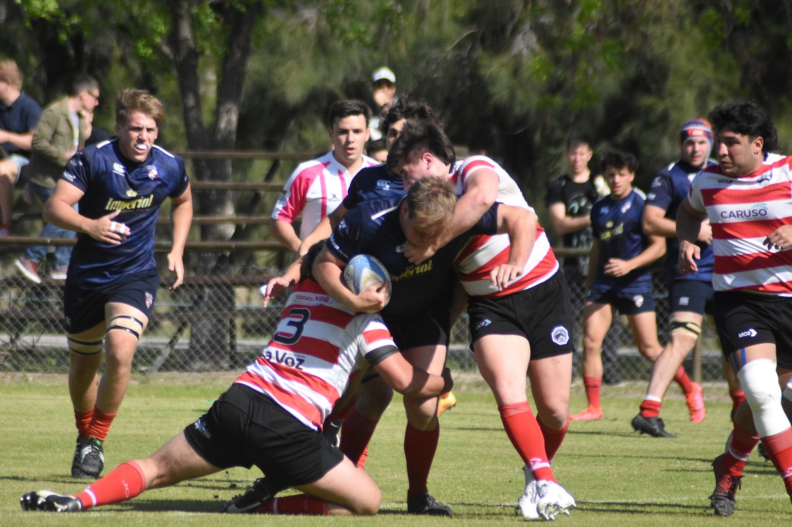 Torneo del Interior "A". Santa Fe Rugby ante el campeón cordobés le ganó a Jockey 39 a 20. En una semana se vuelven a ver en la "Docta".Foto Luis Cetaro