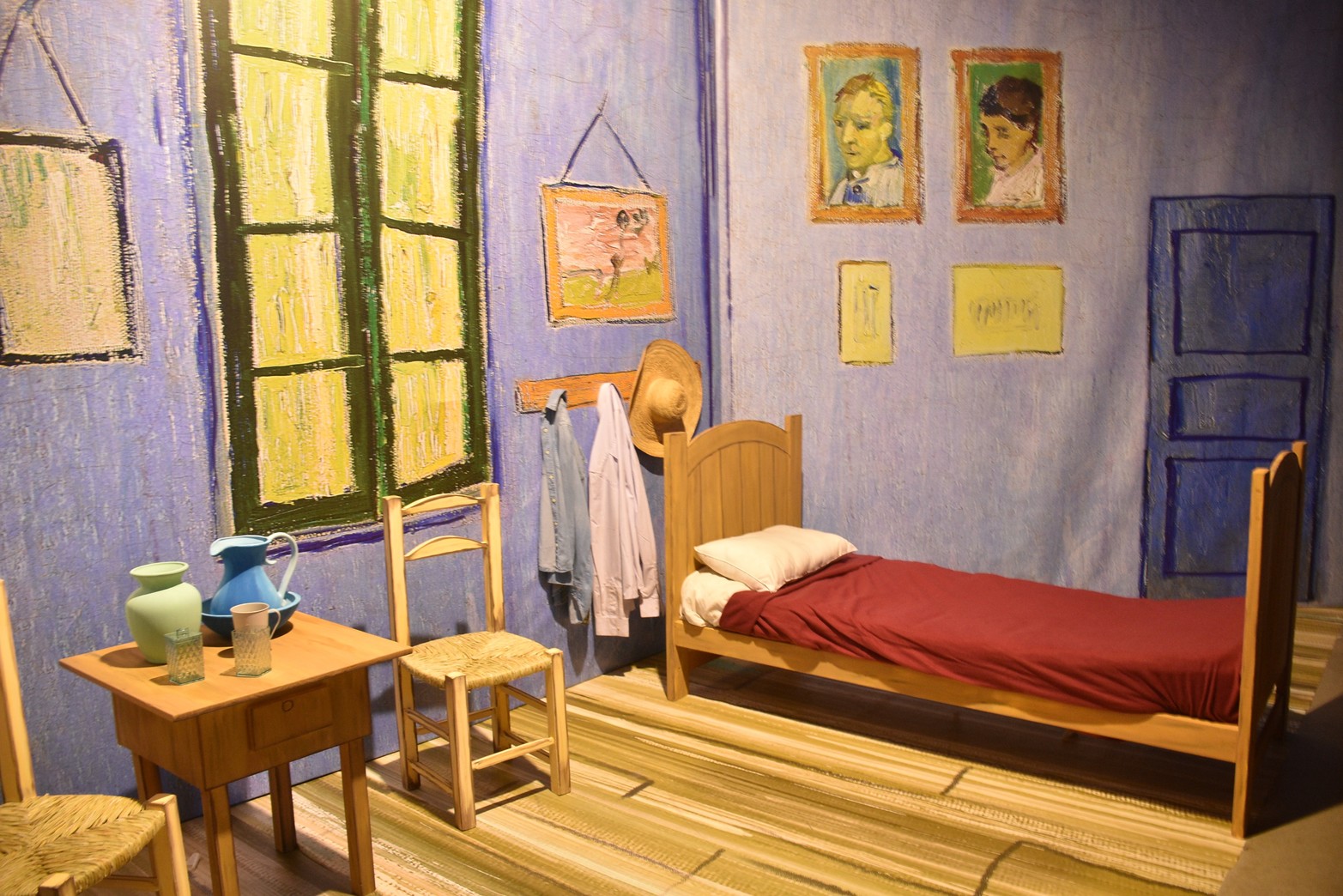 Van Gogh experiencia de arte inmersa. La habitación del pintor .Foto Flavio Raina