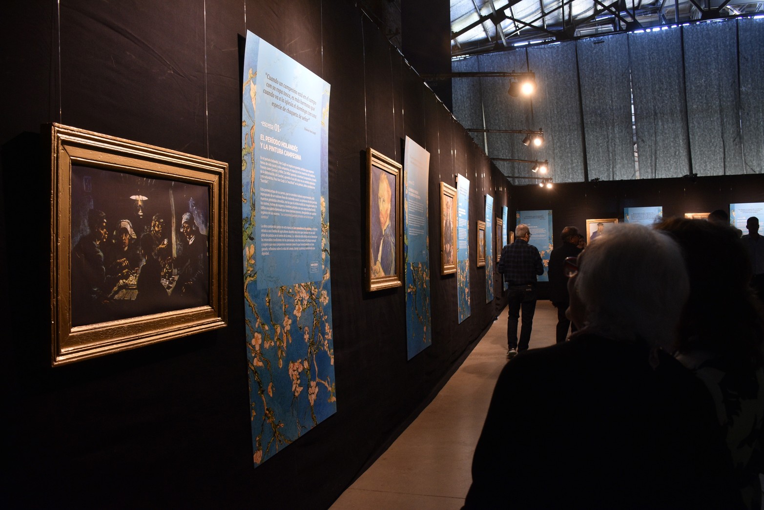 Van Gogh experiencia de arte inmersa. La exhibición presenta más de 70 obras emblemáticas del artista, combinando tecnología . Foto Flavio Raina