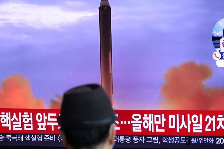 Así se vio desde Seúl, Corea del Sur, de los más alertados por obvias razones. Crédito: Reuters