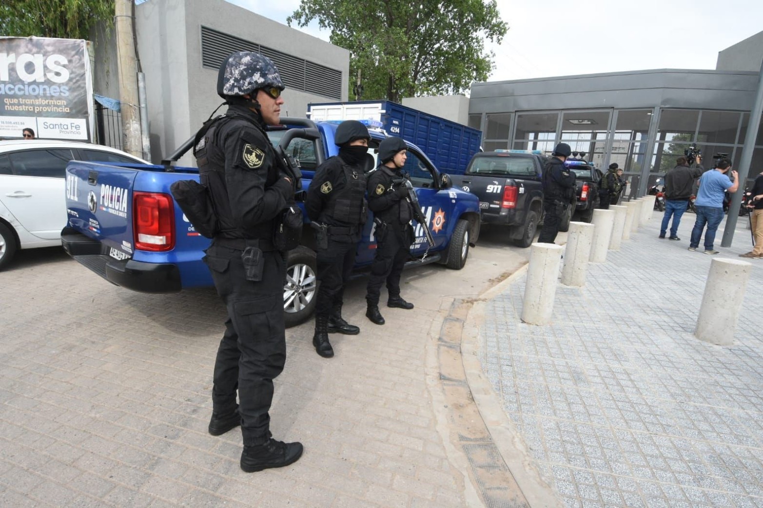 En la primera etapa es para 240 detenidos que estarán en este lugar unos días y luego serán distribuidos en unidades penitenciarias" detalló el secretario de Asuntos Penitenciarios, Walter Gálvez, luego de definir a la inauguración como un "un hecho histórico".