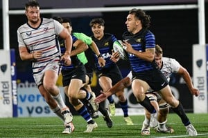 Juan Ignacio Landó, autor del primero de los 13 tries de Argentina XV. Crédito: Prensa URU.