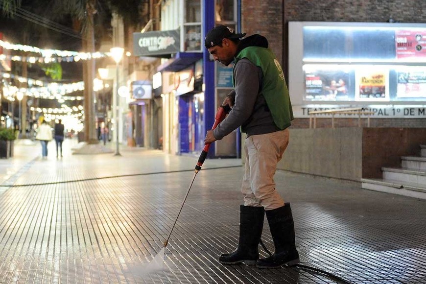 También se sumó el hidrolavado nocturno del paseo, para mejorar el mantenimiento.