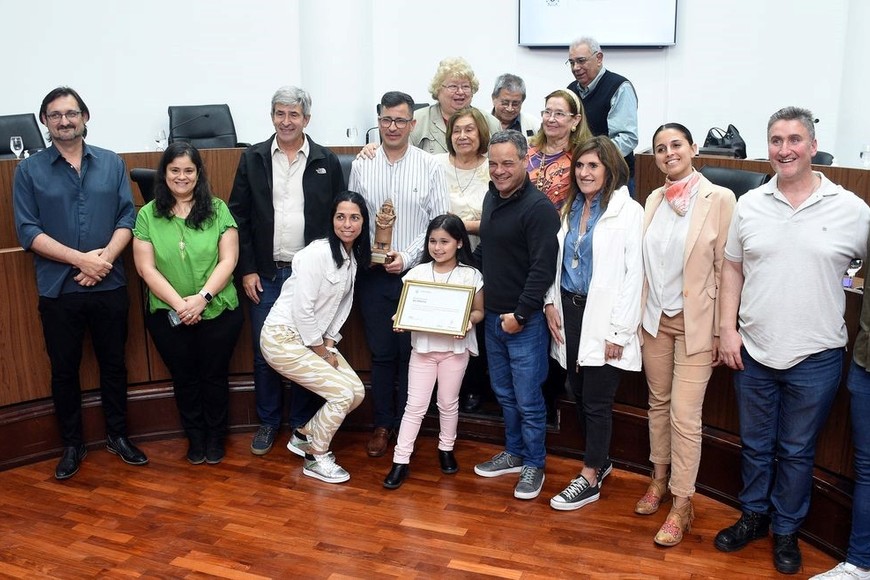 Duarte en el recinto tras recibir la distinción.