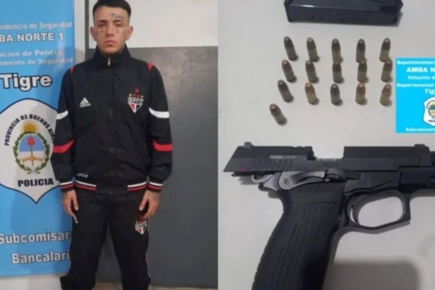 Despre fue detenido con un arma en un boliche de Tigre .