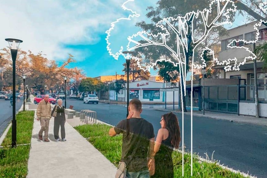 Parte del proyecto que tiene el municipio para renovar el paseo.