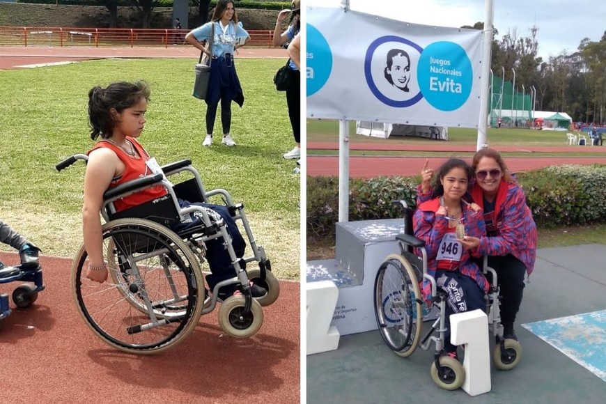 Nara Hernández logró  una medalla de oro y otra de plata para la provincia de Santa Fe.