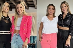 Jesica Cirio con Agustina Gandolfo y Jorgelina Cardoso.