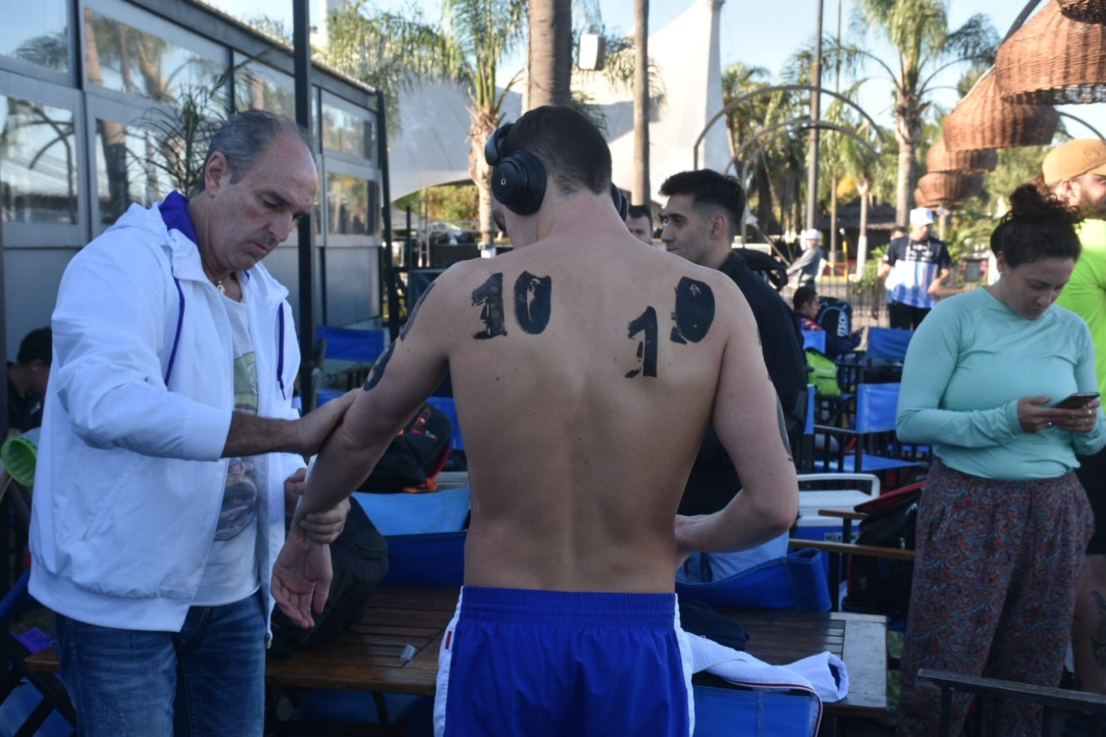 El maratón acuático Santa Fe Coronda vive una nueva edición. Flavio Raina