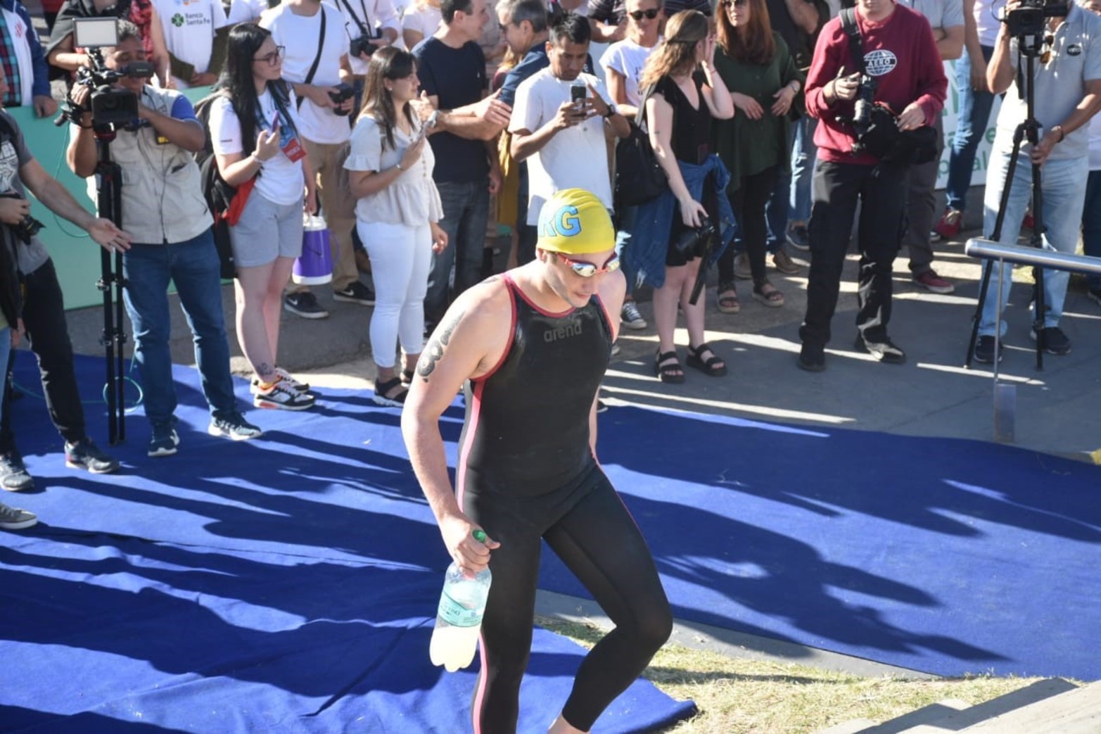 El maratón acuático Santa Fe Coronda vive una nueva edición. Flavio Raina