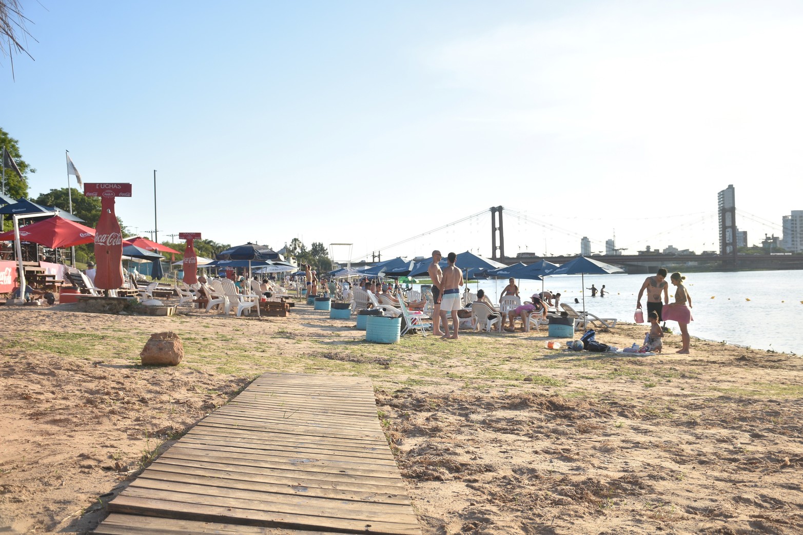 Arrancó la temporada de playa con un día caluroso