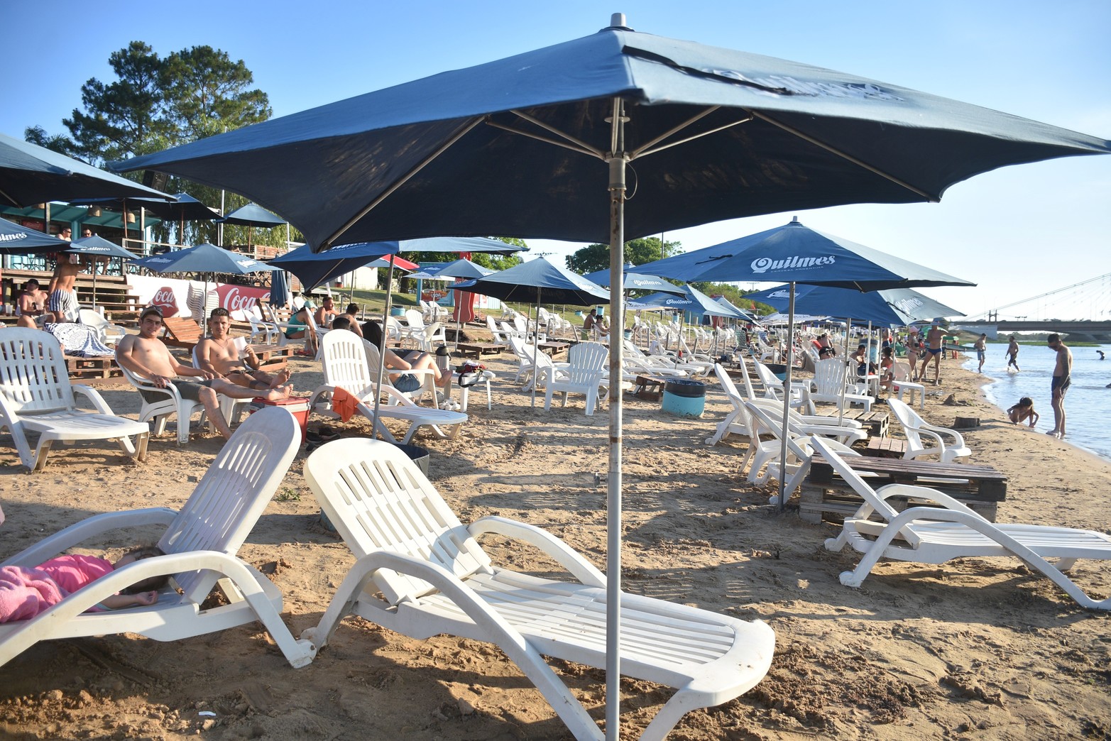 Arrancó la temporada de playa con un día caluroso