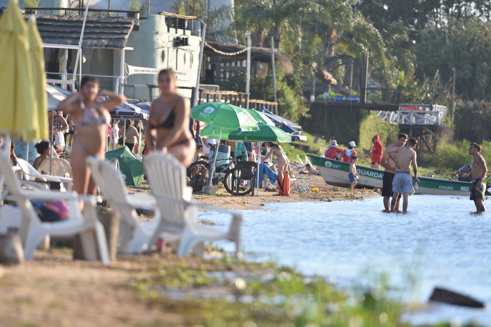 Arrancó la temporada de playa con un día caluroso