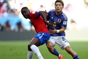 osta Rica venció a Japón con un gol de Keysher Fuller. Créditos: Reuters