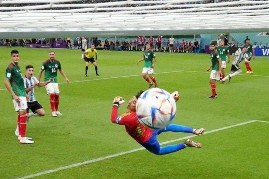 Momento del  gol de Enzo Fernández