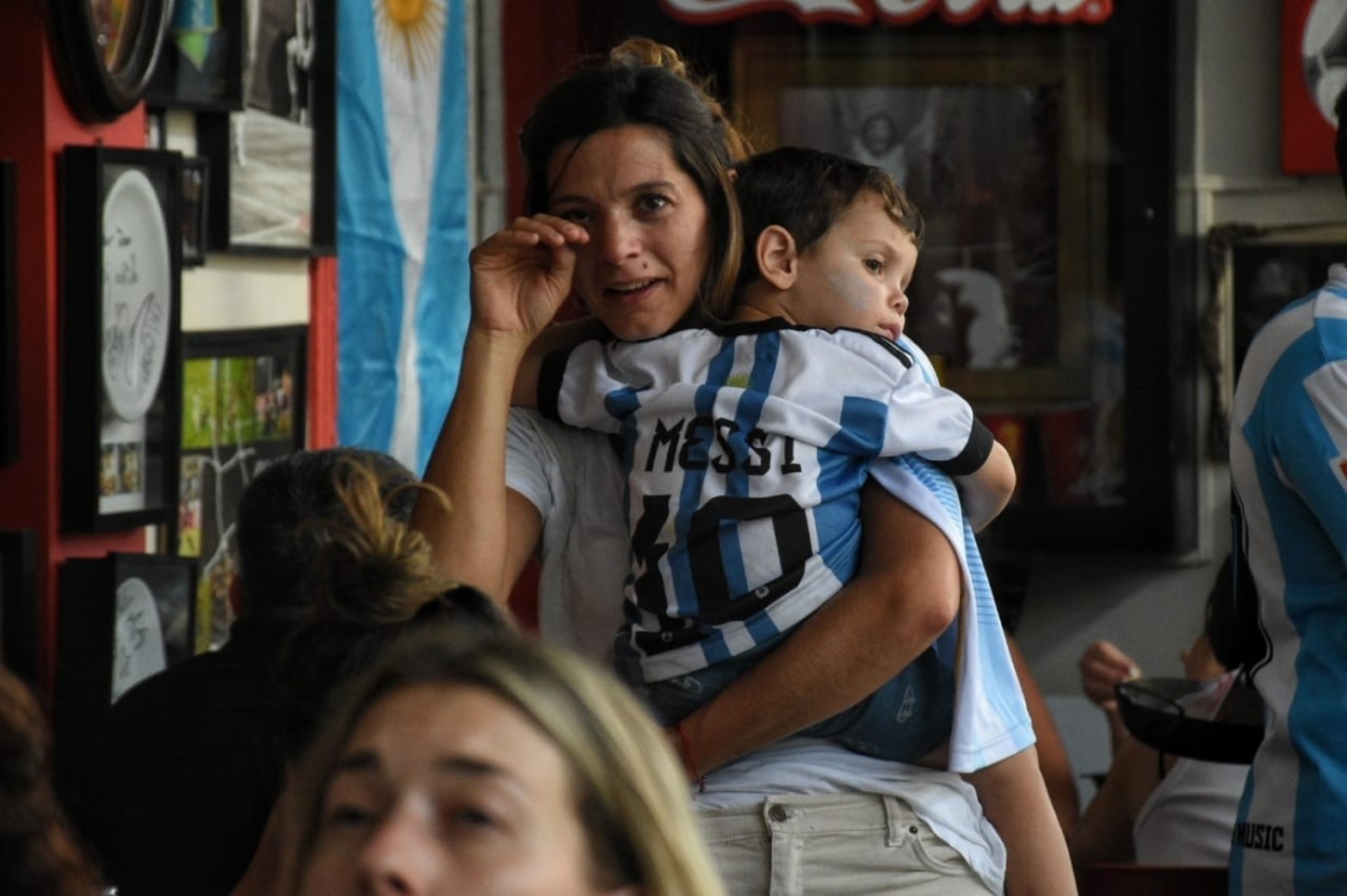 El aguante santafesino a la Selección. Foto: Pablo Aguirre