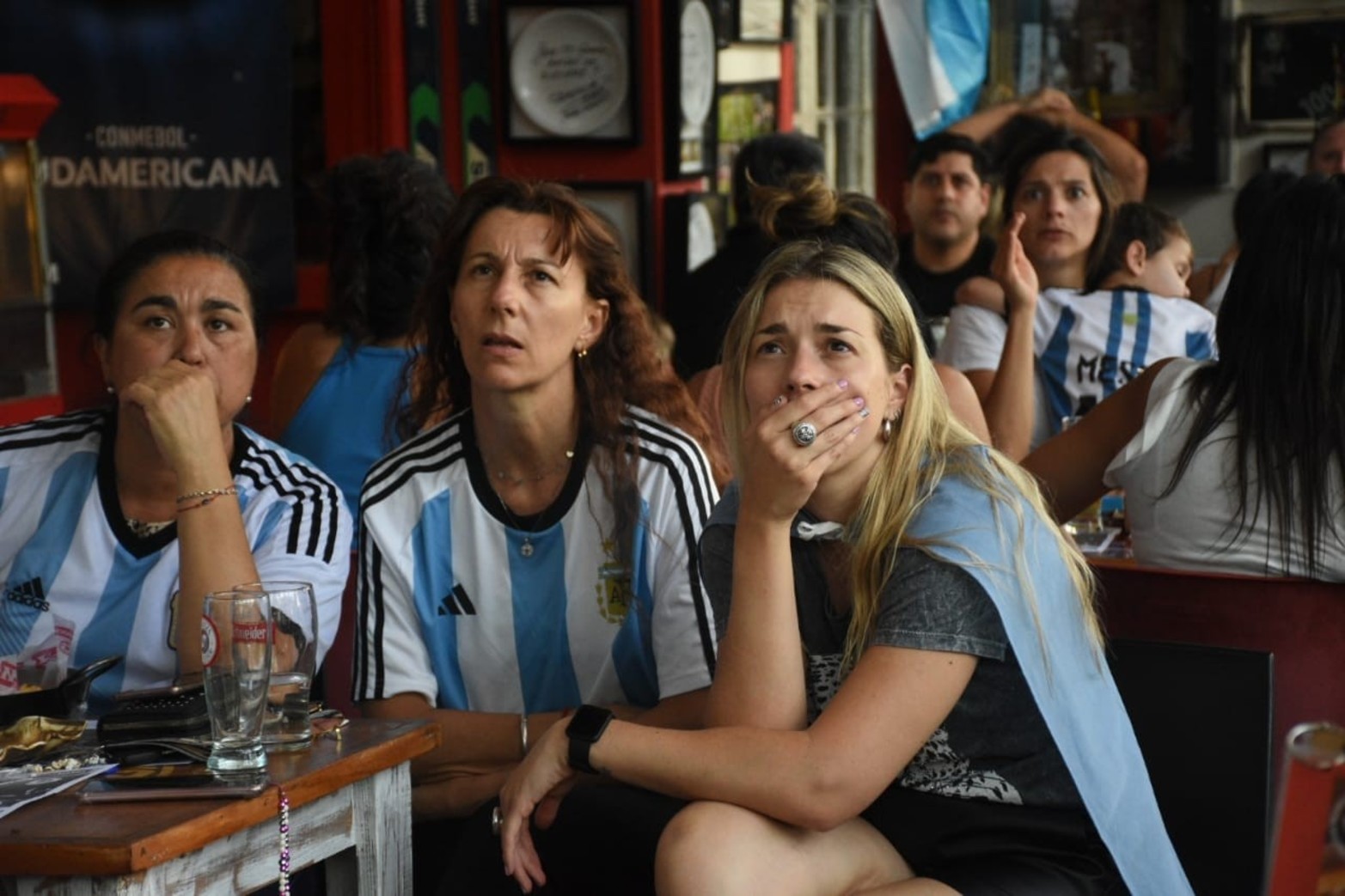 El aguante santafesino a la Selección. Foto: Pablo Aguirre