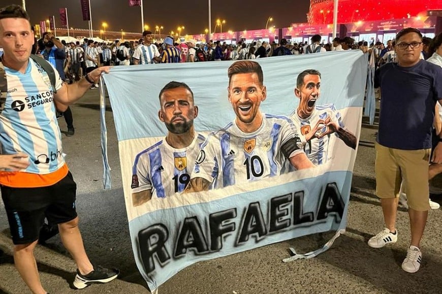 El apoyo desde Rafaela para la Selección. Crédito: El Litoral
