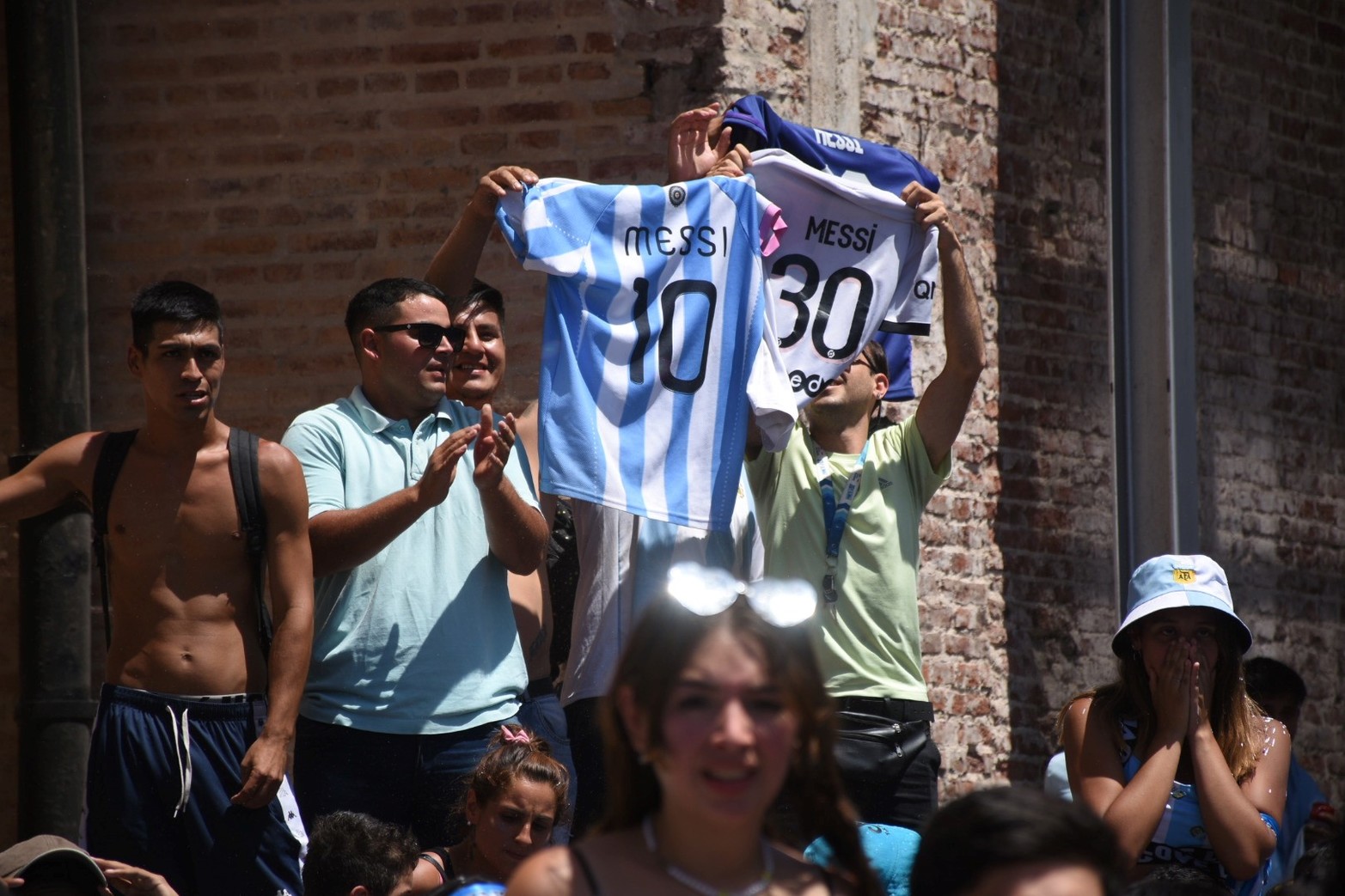 Los festejos en Santa Fe. Argentina campeón mundial luego de 36 años. Foto Pablo Aguirre