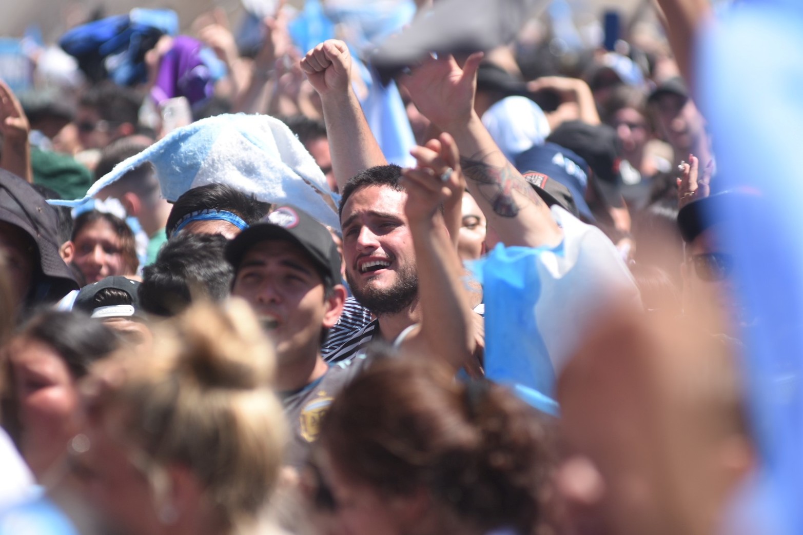 Los festejos en Santa Fe. Argentina campeón mundial luego de 36 años. Foto Pablo Aguirre