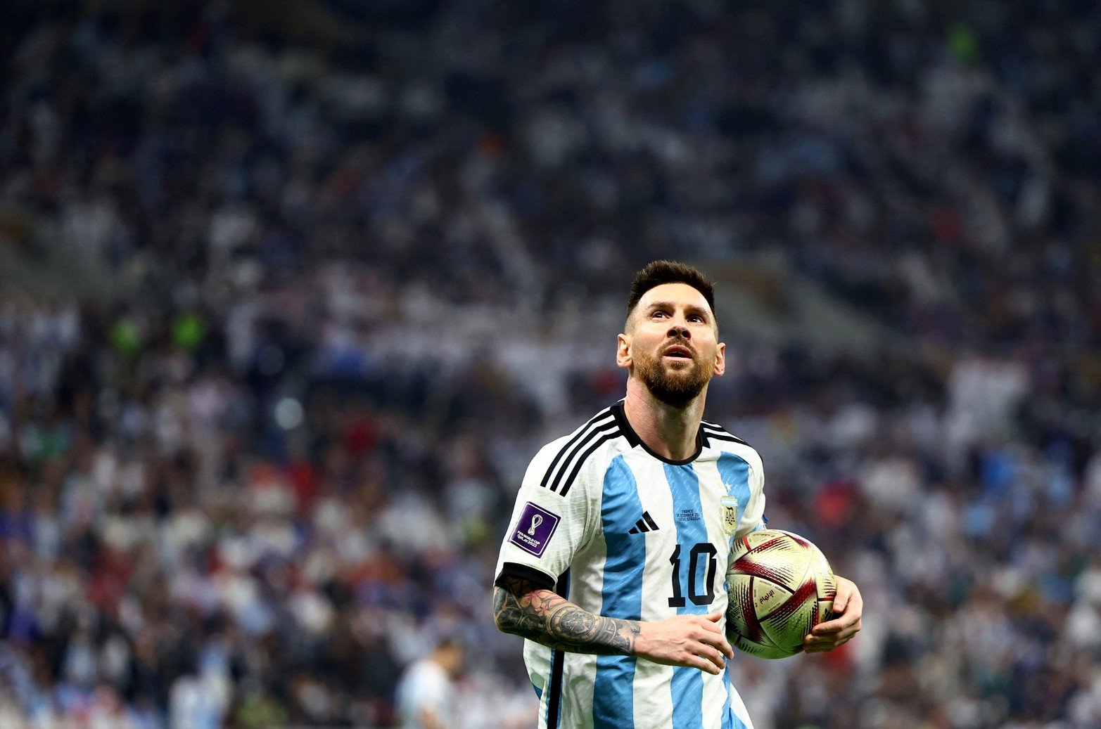 Los mejores encuadres de Lionel Messi, que dejó la final de la Copa del Mundo entre Argentina y Francia.