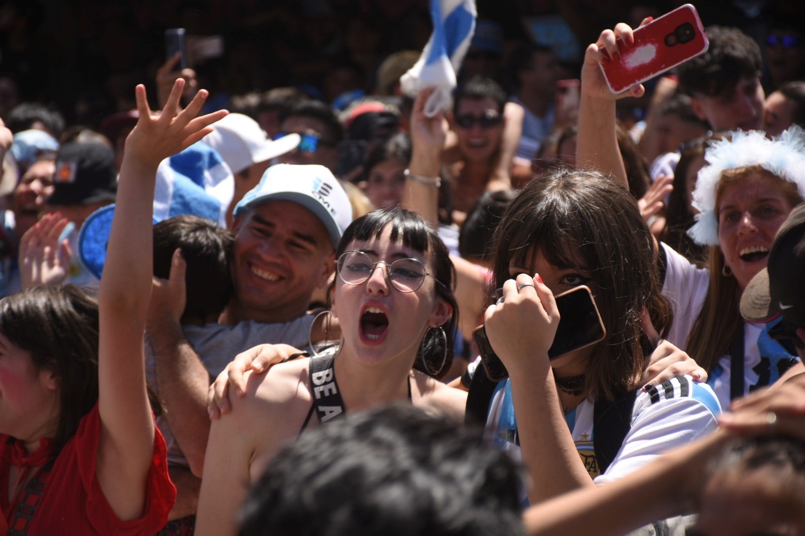 Los festejos en Santa Fe. Argentina campeón mundial luego de 36 años. Foto Pablo Aguirre