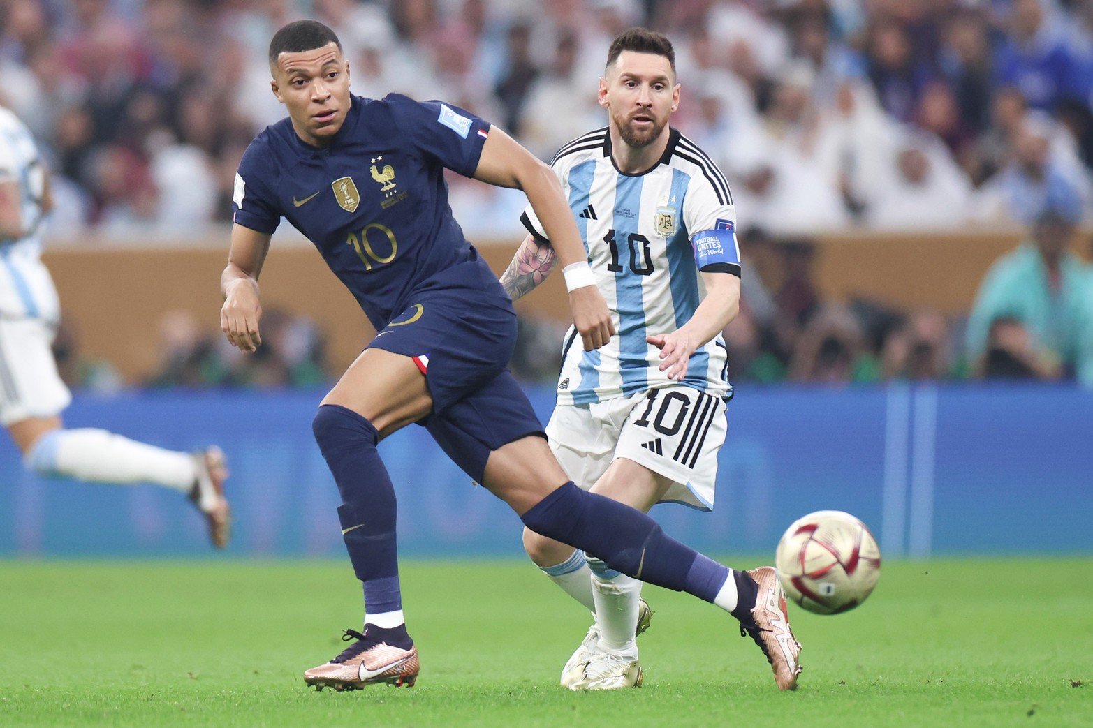 Los mejores encuadres de Lionel Messi, que dejó la final de la Copa del Mundo entre Argentina y Francia.